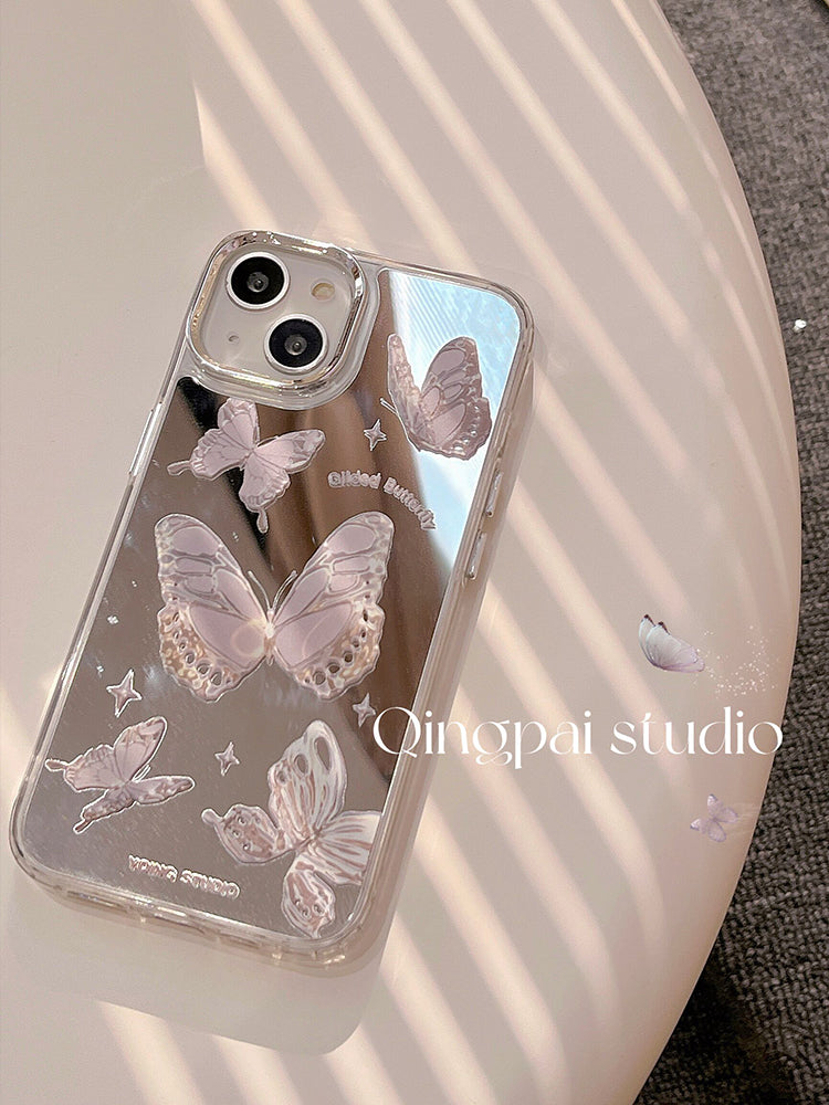 Mirrored Super Fairy Butterfly Case with Makeup Mirror Main image