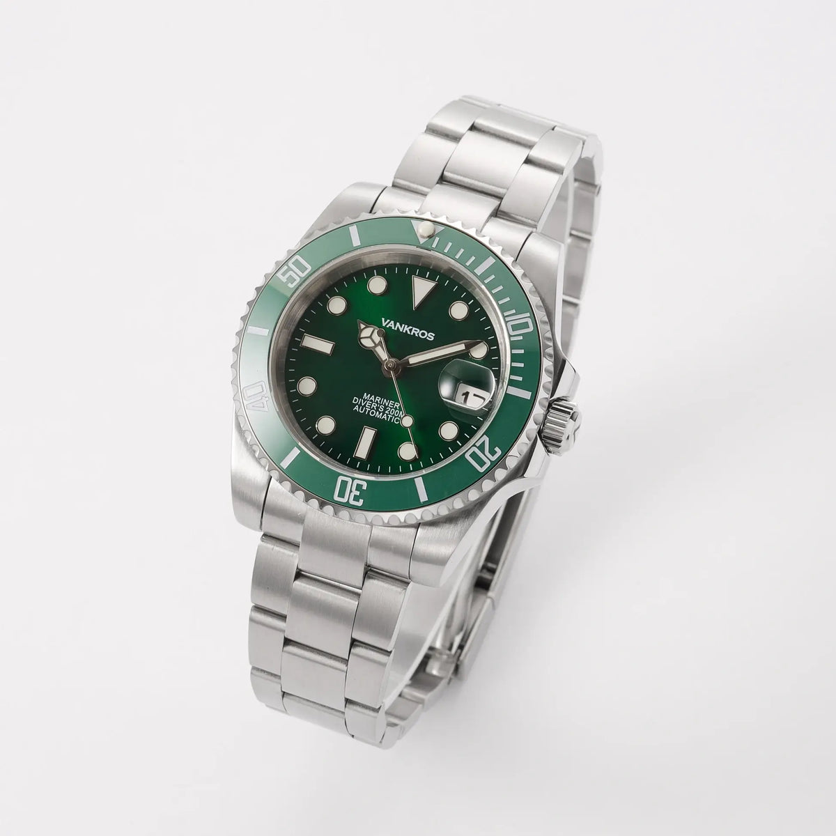 VANKROS Mariner V351 | 40mm Green Dial, Green Bezel | NH35 Movement