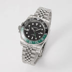 VANKROS GMT V336 | 40mm Black Dial, Green/Black Bezel | NH34 Movement