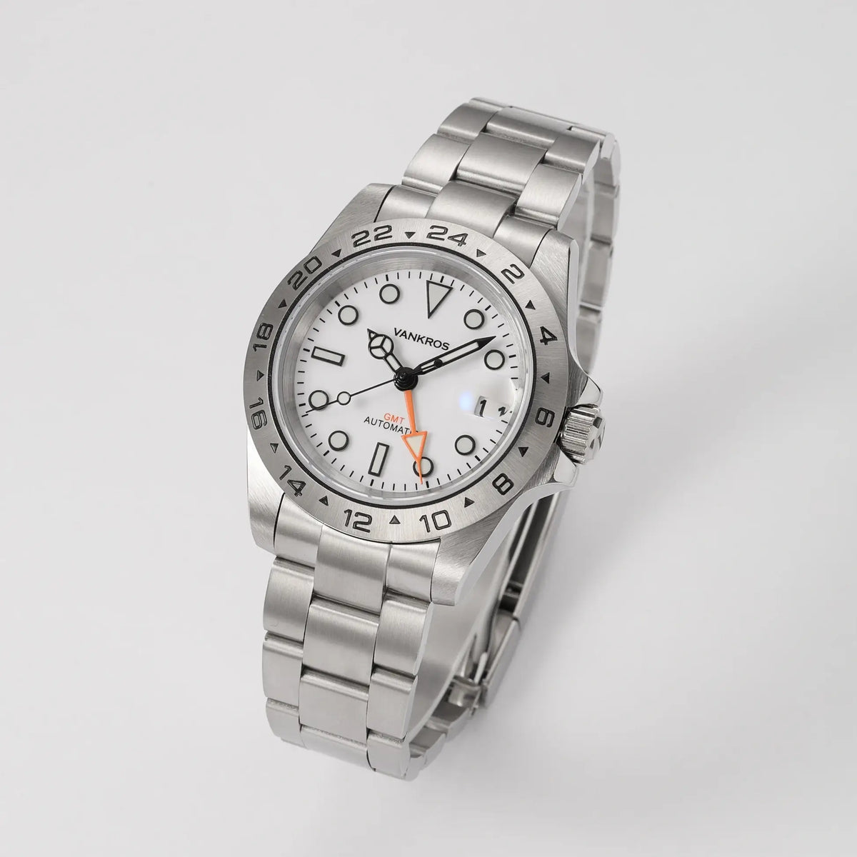 VANKROS Explorer V371 | 40mm White Dial | NH34 Movement