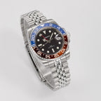 VANKROS GMT V336 | 40mm Black Dial, Pepsi Bezel | NH34 Movement