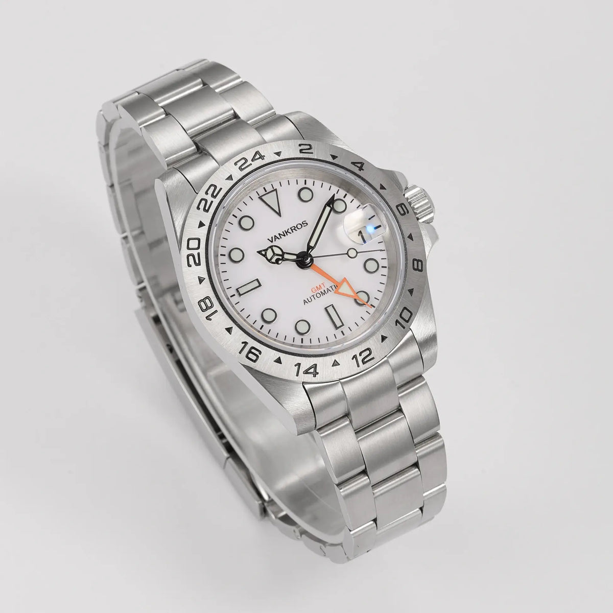 VANKROS Explorer V371 | 40mm White Dial | NH34 Movement