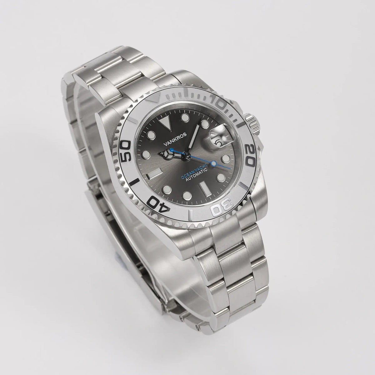 VANKROS Ocean Yacht V382 | 40mm Grey Dial, Steel Bezel | NH35 Movement
