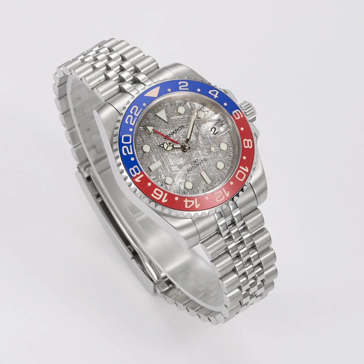 VANKROS GMT V336 | 40mm Meteorite Dial, Pepsi Bezel | NH34 Movement