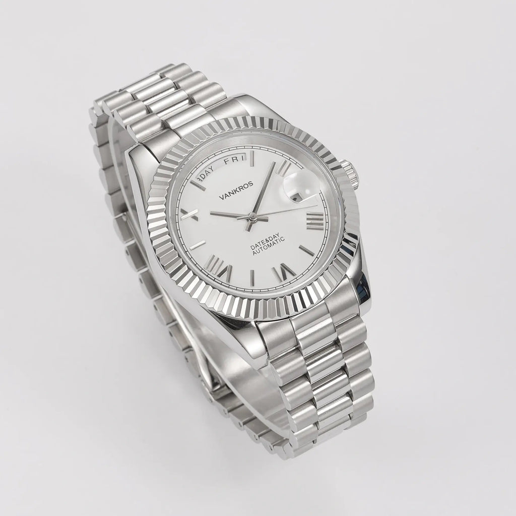 VANKROS Day-Date V311 | 41mm White Dial | Citizen 8285 Movement