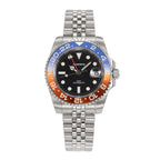 VANKROS GMT V336 | 40mm Black Dial, Pepsi Bezel | NH34 Movement