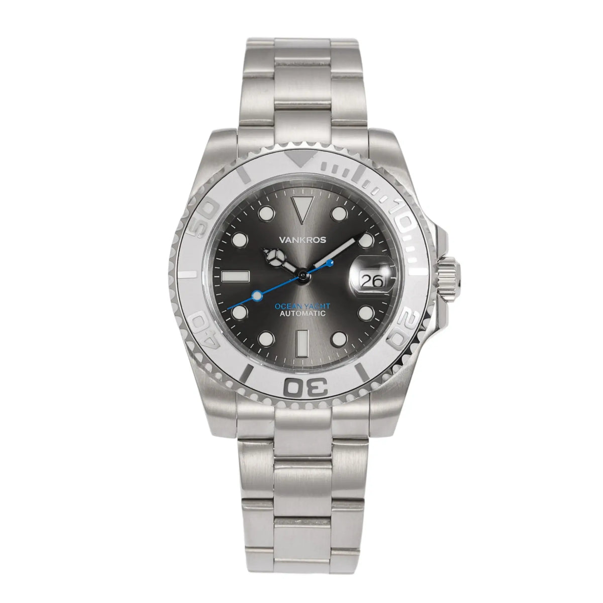 VANKROS Ocean Yacht V382 | 40mm Grey Dial, Steel Bezel | NH35 Movement Main image