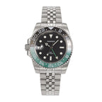 VANKROS GMT V336 | 40mm Black Dial, Green/Black Bezel | NH34 Movement