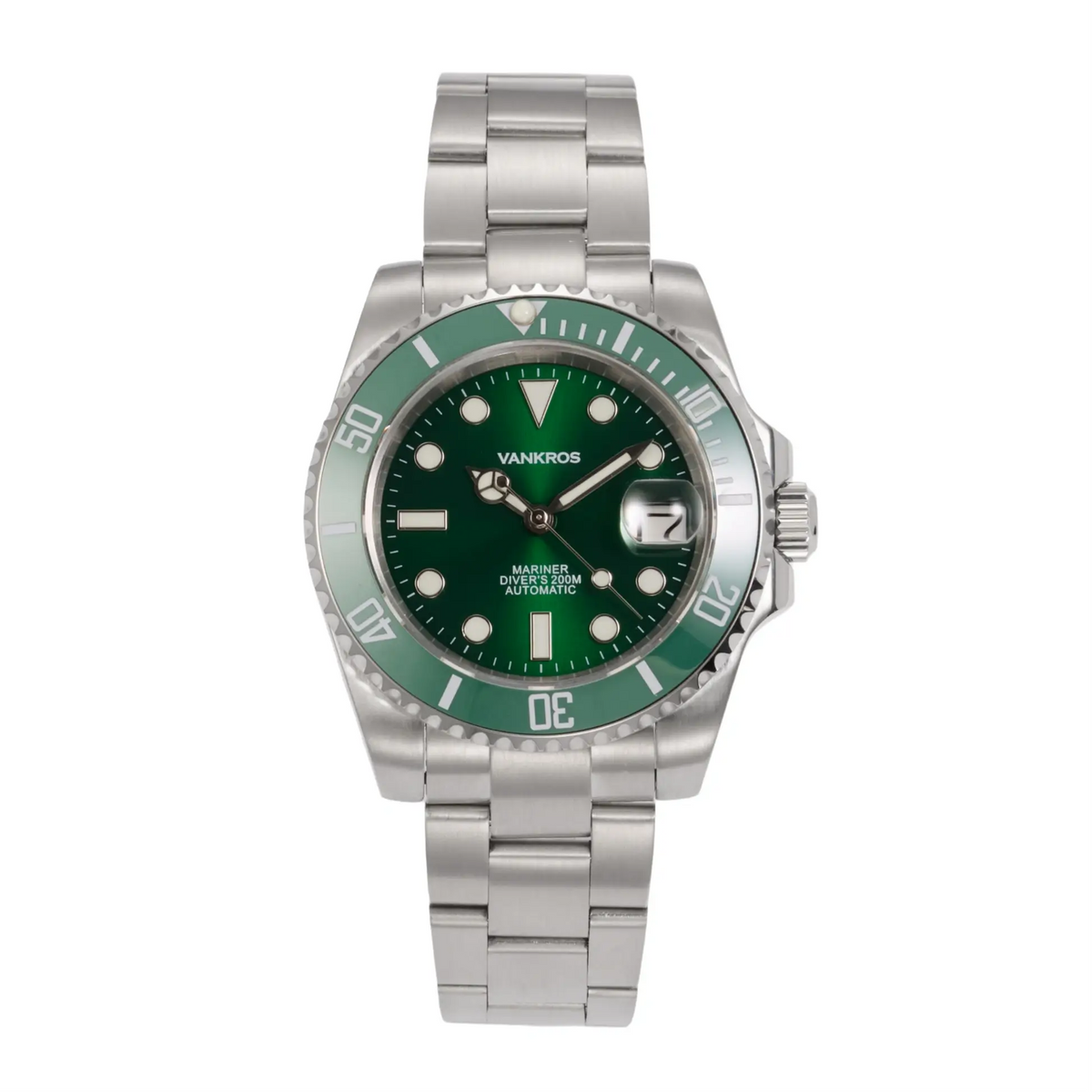VANKROS Mariner V351 | 40mm Green Dial, Green Bezel | NH35 Movement Main image