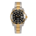 VANKROS Mariner V351 | 40mm Two-Tone Black Dial, Black Bezel | NH35 Movement