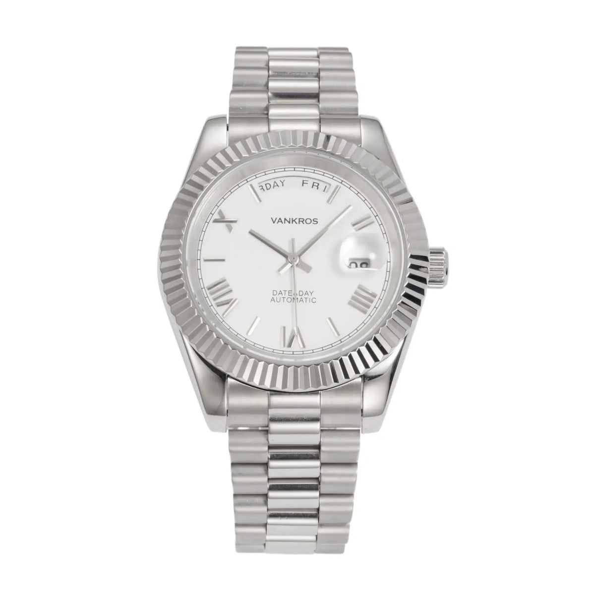 VANKROS Day-Date V311 | 41mm White Dial | Citizen 8285 Movement