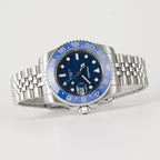 VANKROS GMT V336 | 40mm Blue Dial, Black/Blue Bezel | NH34 Movement