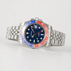 VANKROS GMT V336 | 40mm Blue Dial, Pepsi Bezel | NH34 Movement