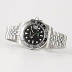 VANKROS GMT V336 | 40mm Black Dial, Black Bezel | NH34 Movement