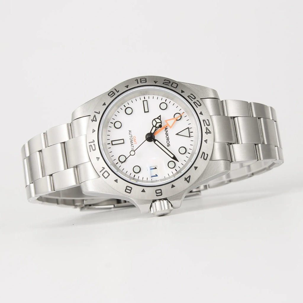 VANKROS Explorer V371 | 40mm White Dial | NH34 Movement