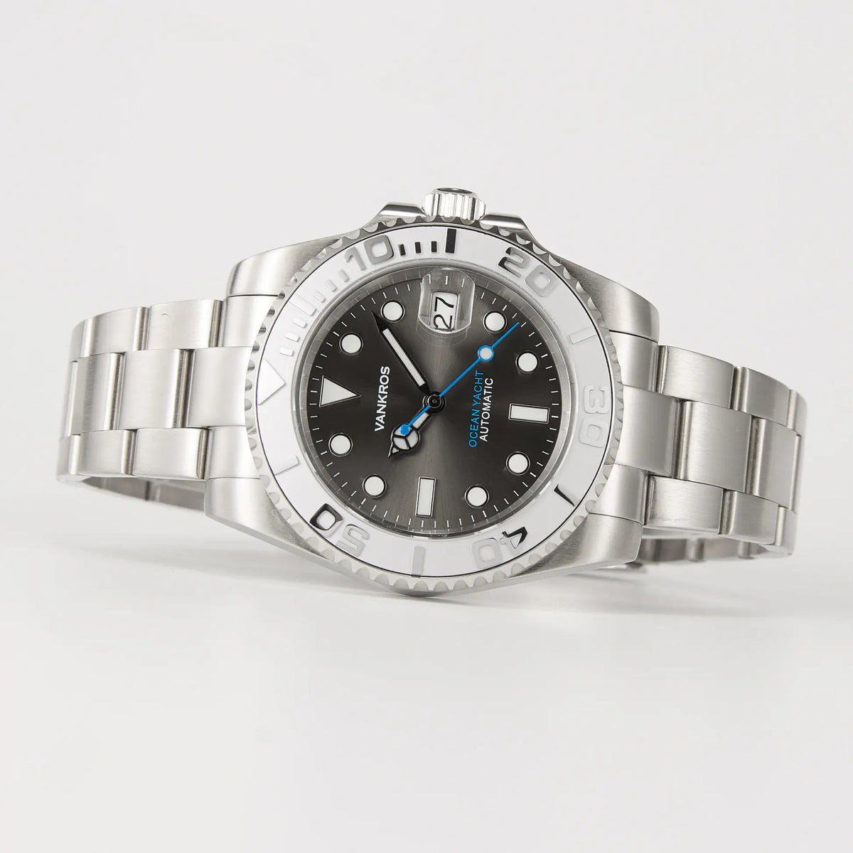 VANKROS Ocean Yacht V382 | 40mm Grey Dial, Steel Bezel | NH35 Movement