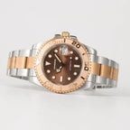 VANKROS Ocean Yacht V382 | 40mm Two-Tone Brown Dial, Rose Gold Bezel | NH35 Movement