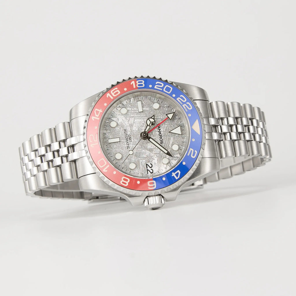 VANKROS GMT V336 | 40mm Meteorite Dial, Pepsi Bezel | NH34 Movement