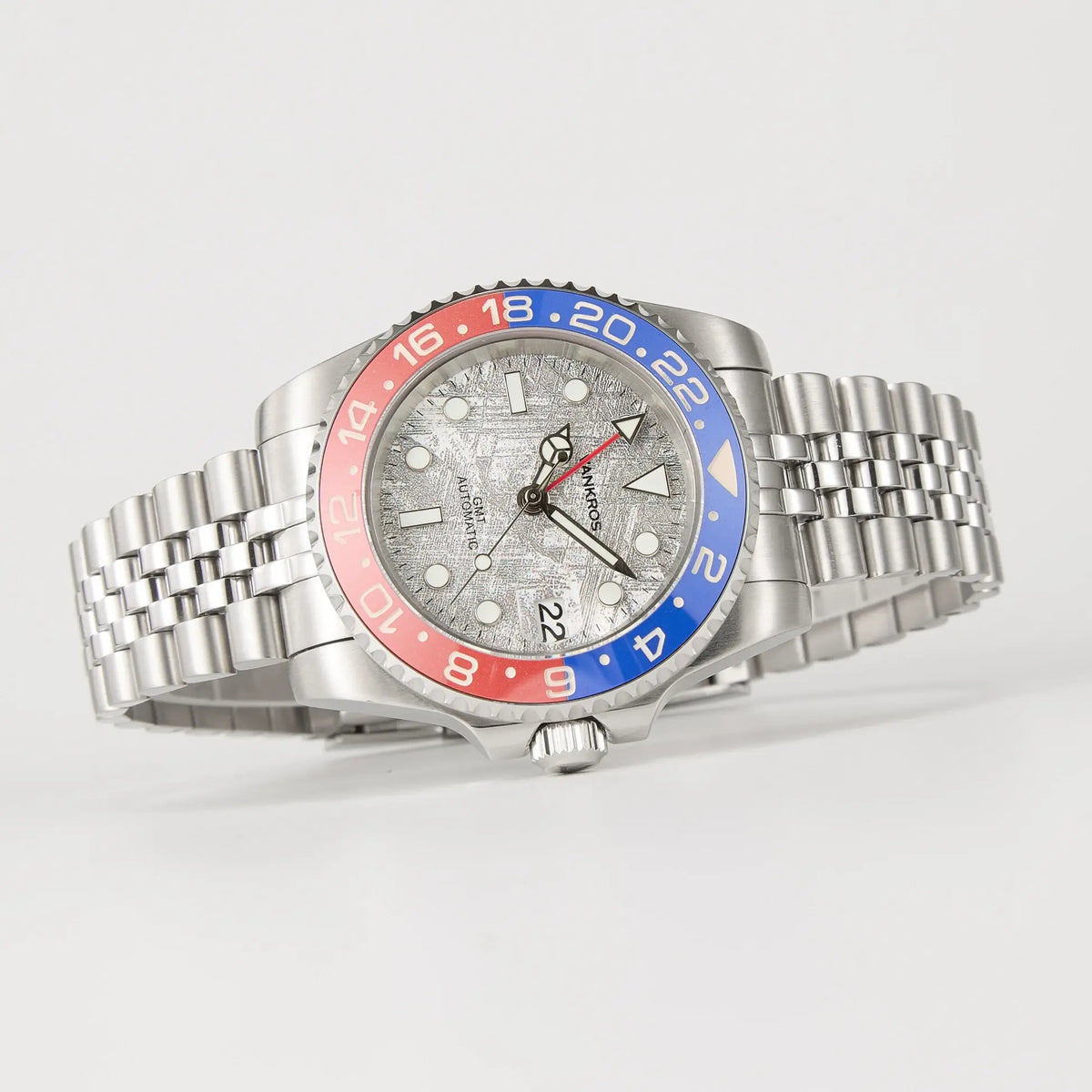 VANKROS GMT V336 | 40mm Meteorite Dial, Pepsi Bezel | NH34 Movement