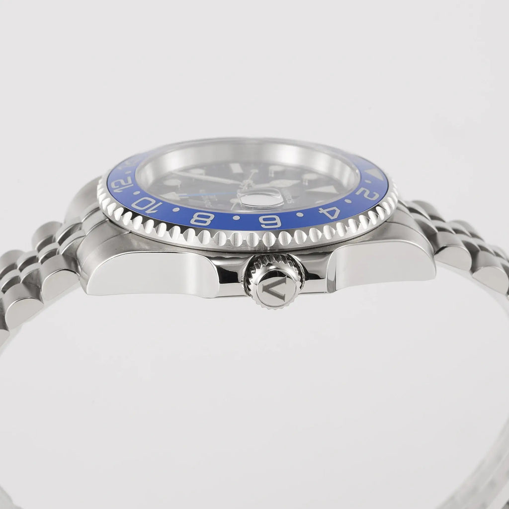 VANKROS GMT V336 | 40mm Blue Dial, Black/Blue Bezel | NH34 Movement