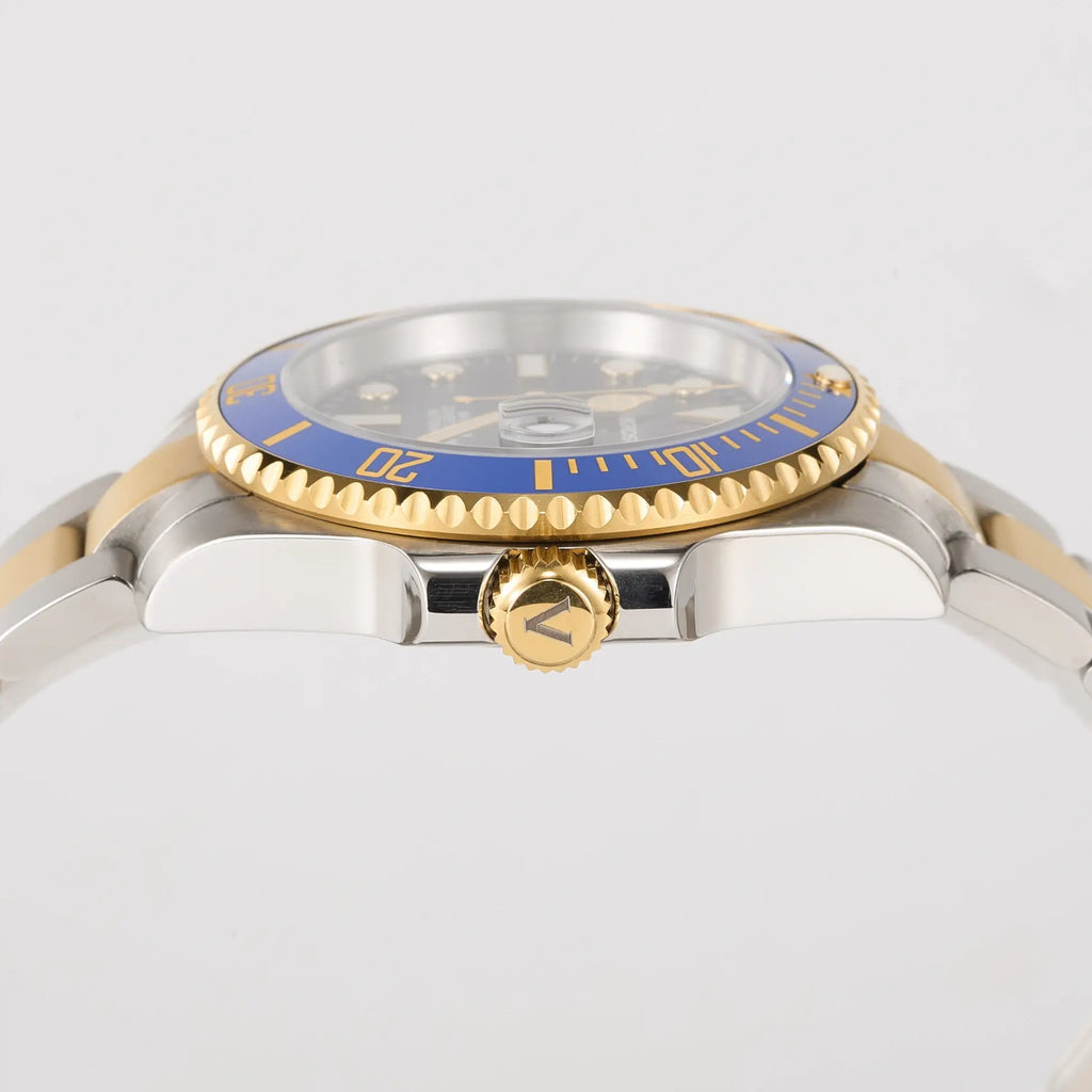 VANKROS Mariner V351 | 40mm Two-Tone Blue Dial, Blue Bezel | NH35 Movement