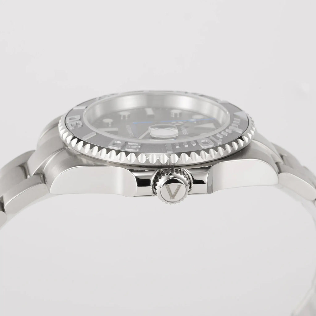 VANKROS Ocean Yacht V382 | 40mm Grey Dial, Steel Bezel | NH35 Movement