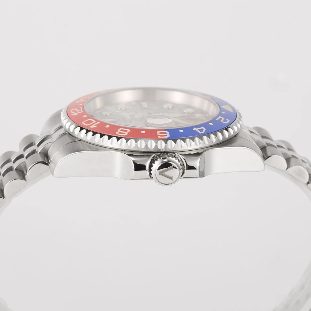 VANKROS GMT V336 | 40mm Meteorite Dial, Pepsi Bezel | NH34 Movement