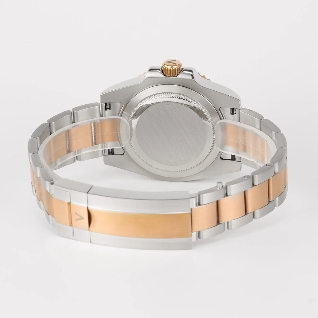 VANKROS Ocean Yacht V382 | 40mm Two-Tone Brown Dial, Rose Gold Bezel | NH35 Movement