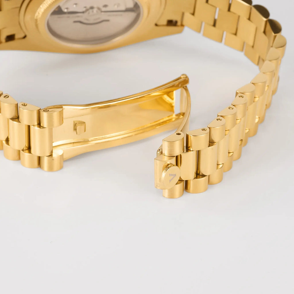 VANKROS Day-Date V311 | 41mm Gold, Black Dial | Citizen 8285 Movement