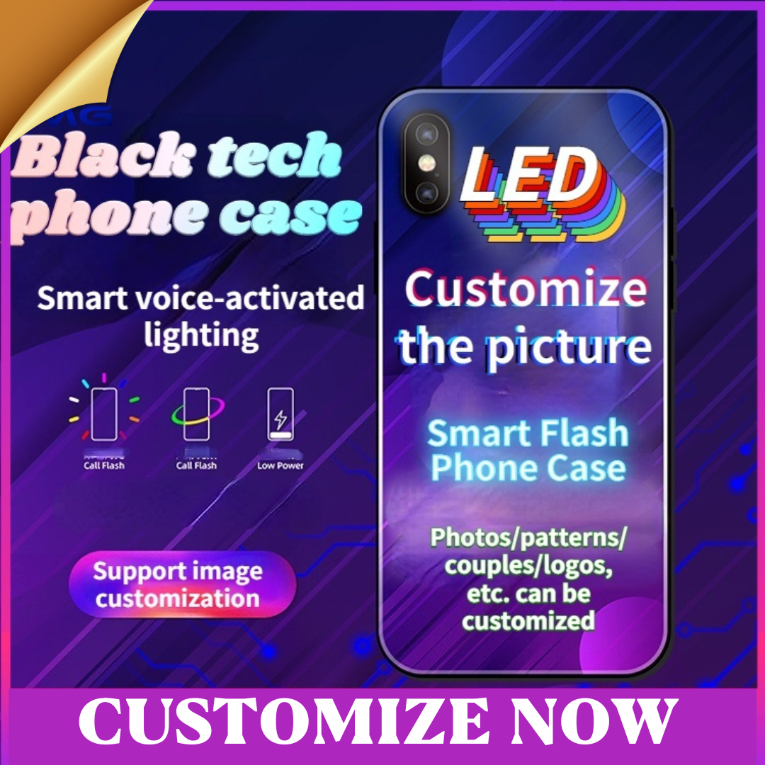 DIY Custom Photo & Design LED Smart Flash Phone Case