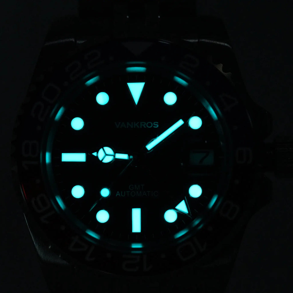 VANKROS GMT V336 | 40mm Blue Dial, Pepsi Bezel | NH34 Movement