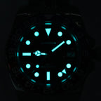 VANKROS GMT V336 | 40mm Black Dial, Black Bezel | NH34 Movement