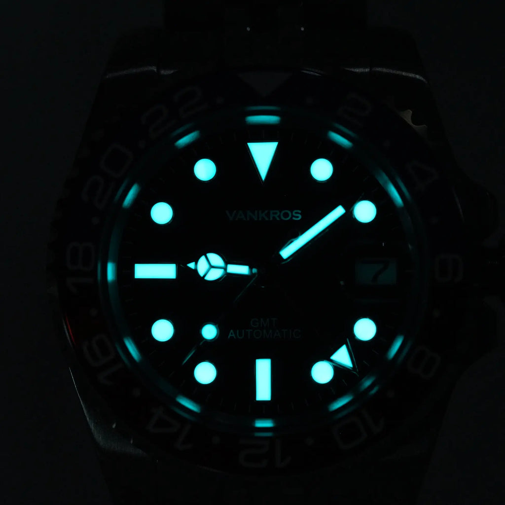 VANKROS GMT V336 | 40mm Meteorite Dial, Pepsi Bezel | NH34 Movement