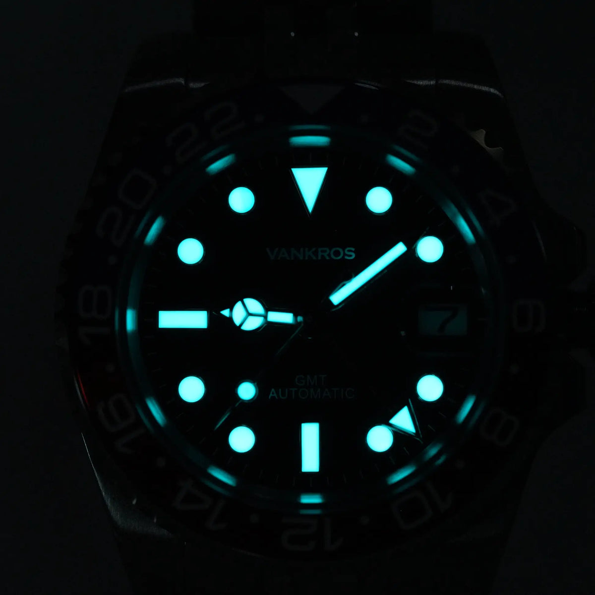 VANKROS GMT V336 | 40mm Meteorite Dial, Pepsi Bezel | NH34 Movement