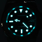 VANKROS Ocean Yacht V382 | 40mm Yellow Gold Black Dial, Rubber Strap | NH35 Movement