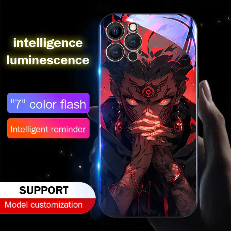 Sukuna Jujutsu Kaisen LED Flash phone Case
