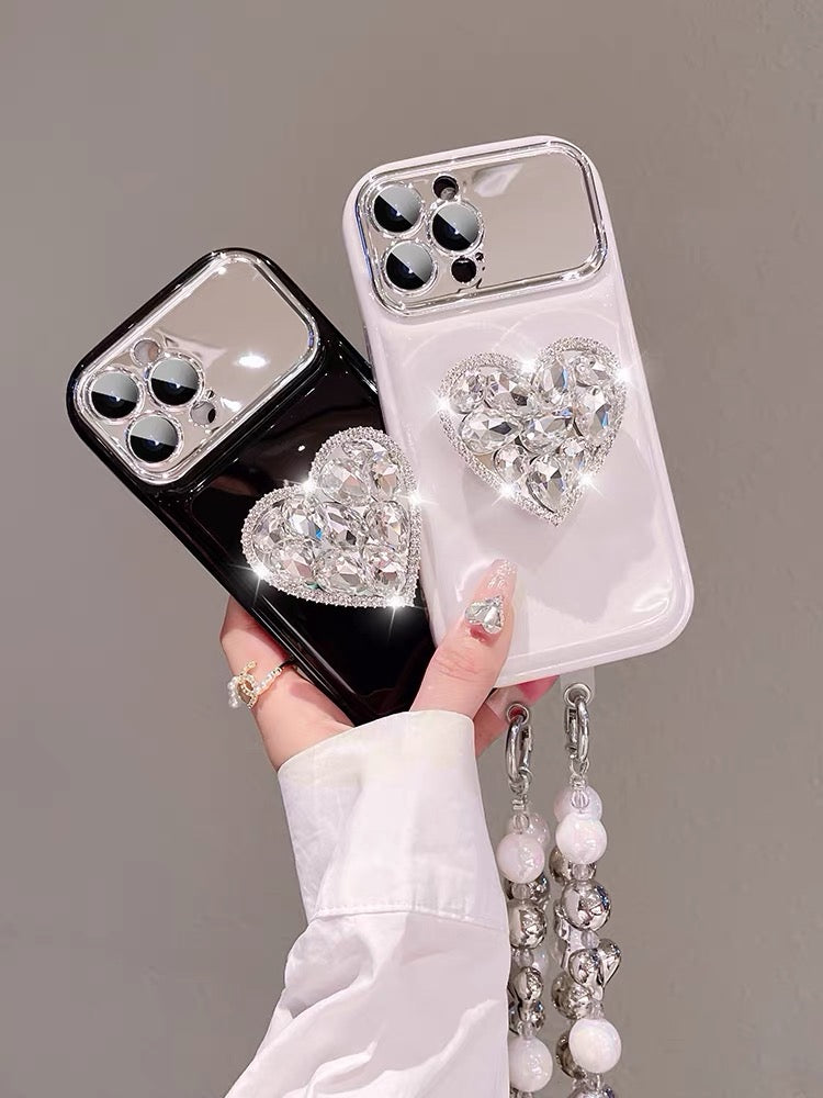 Love Rhinestone Airbag Case - Luxury Anti-Drop Protection Main image