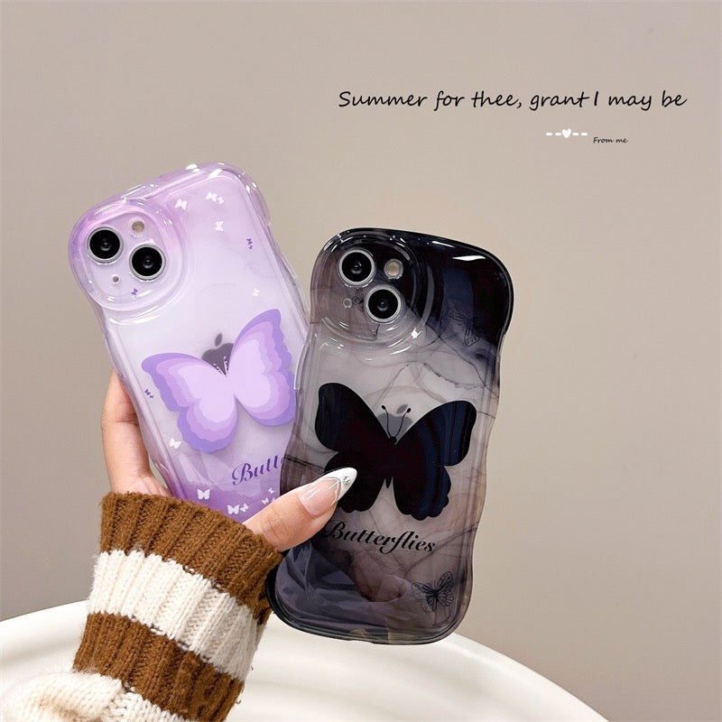 Shockproof Wave Edge Butterfly Case - Cute & Protective Main image